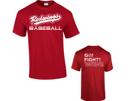 1HERREN T-SHIRT BASEBALL mit hinten FIGHT