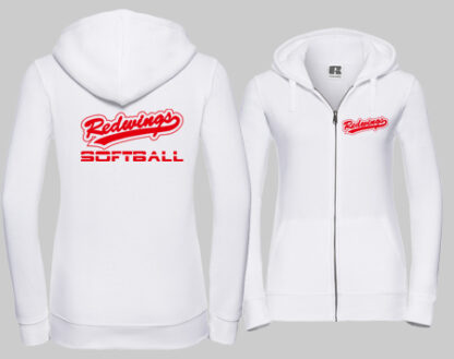 1Damen Zipped Hood Jacket SOFTBALL – Bild 2